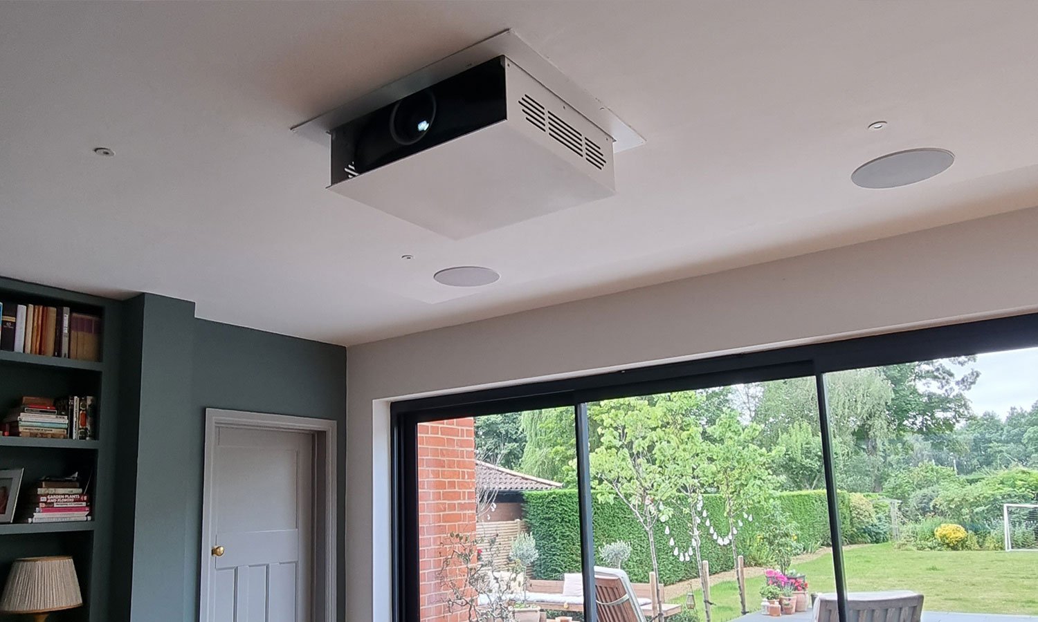 Projector in ceiling 