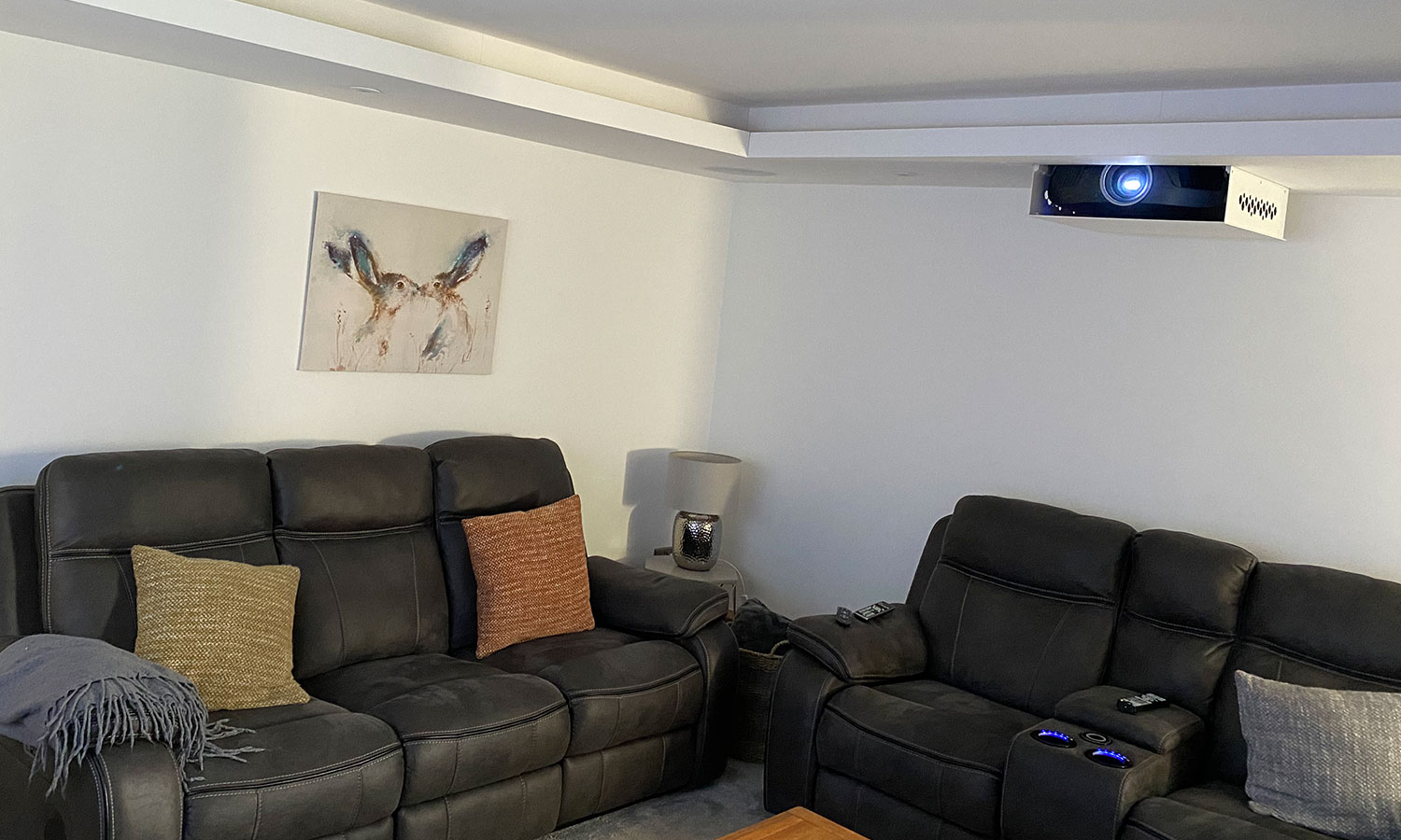 Projector Lift in living room