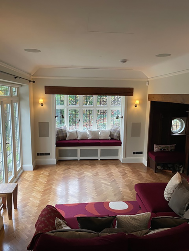 concealed home cinema when away