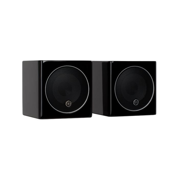 Gloss Black Pair Monitor Audio Radius 45 Bookshelf Speakers 