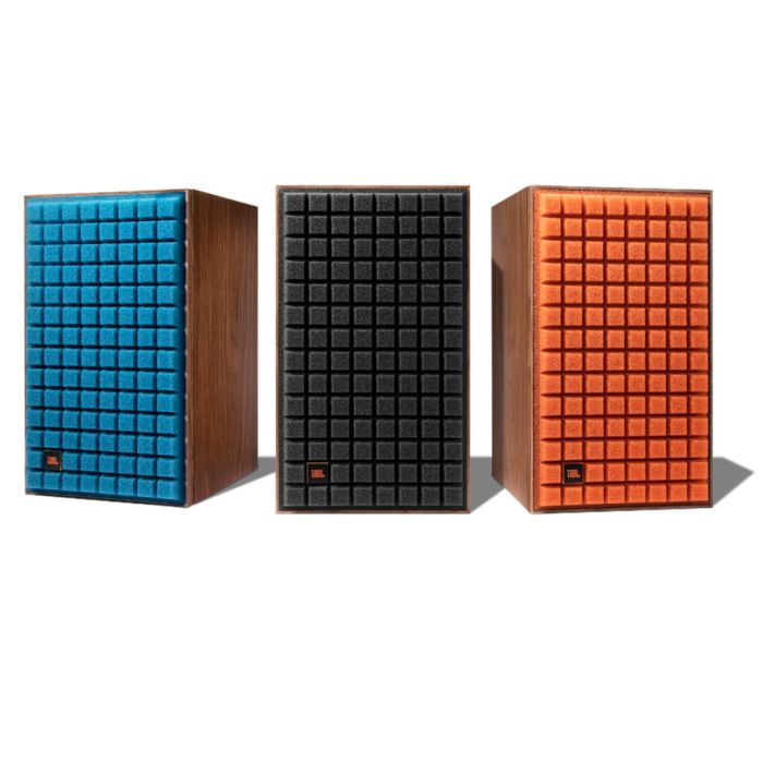 JBL L52 Classic Speakers Colour options, blue, black and orange