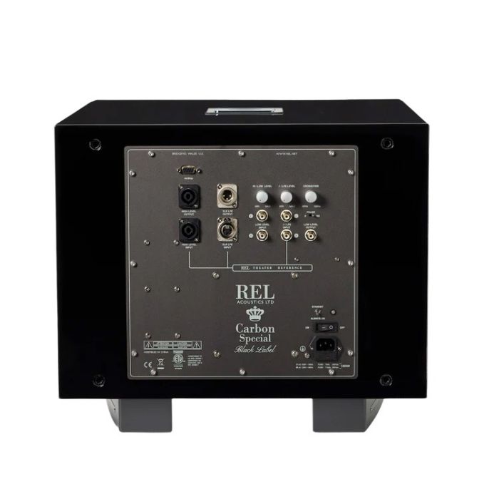 REL Carbon Special Black Label Subwoofer back
