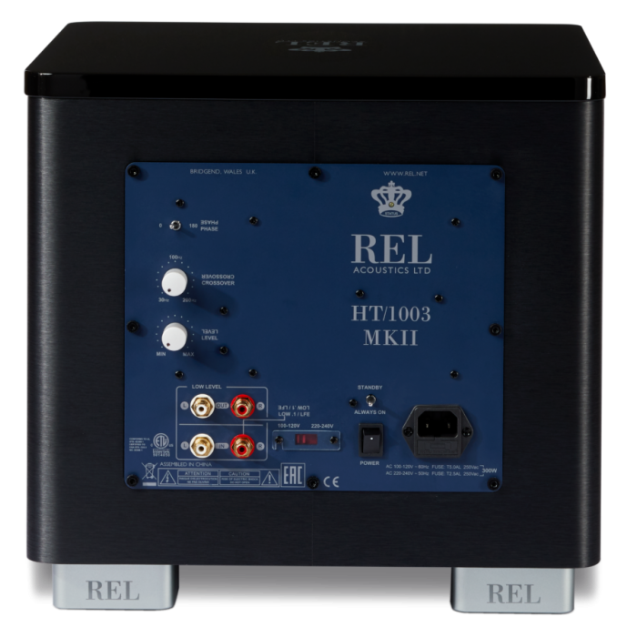 REL HT/1003 MKII subwoofer rear