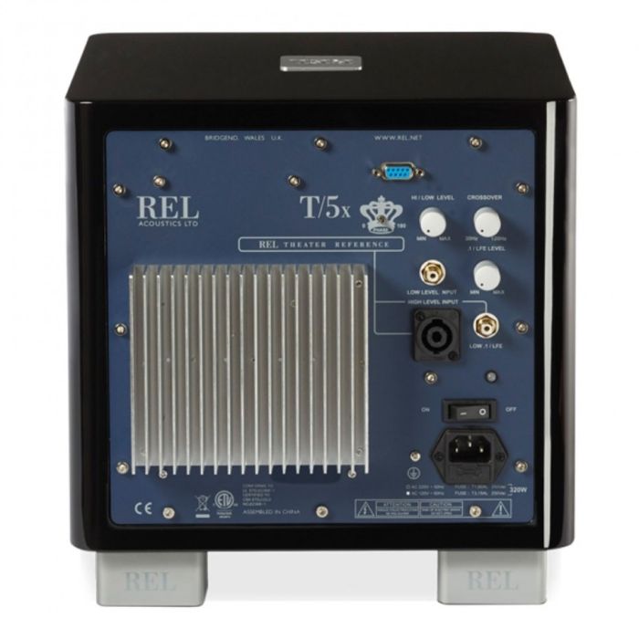 REL T5X SUBWOOFER back