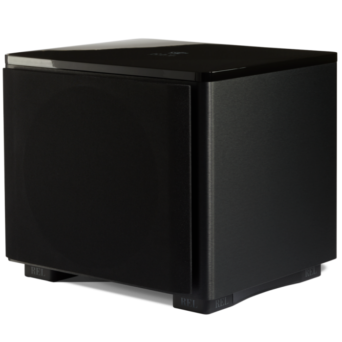 REL HT/1510 Predator Subwoofer Front Angle with Grille