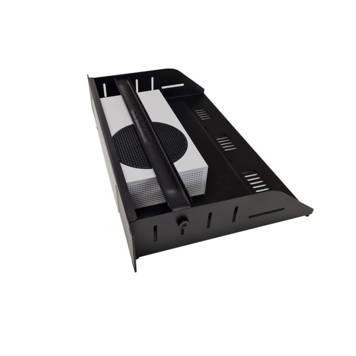 19" Rack Mount Shelf | XBOX Series S side view