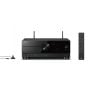 Yamaha RX-A2A AV Receiver Black front view with antennas