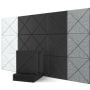 Pure Theatre Polyester Fibre Acoustic Tile | 400x400 Cross Design