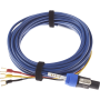 REL Acoustics Bassline blue front view subwoofer cable