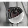 Dali Phantom K-80 In Ceiling Speaker with half the round white grille front view