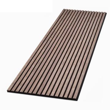 Acoustic Slat Wood Light Walnut