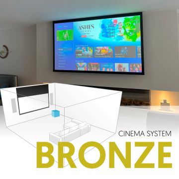 Bronze 2.1 Invisible home cinema system
