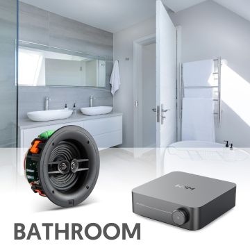Multi-room Audio package for bathroom