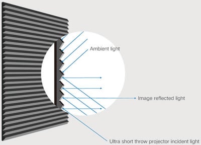 Ambient Light Rejecting Screen Diagram