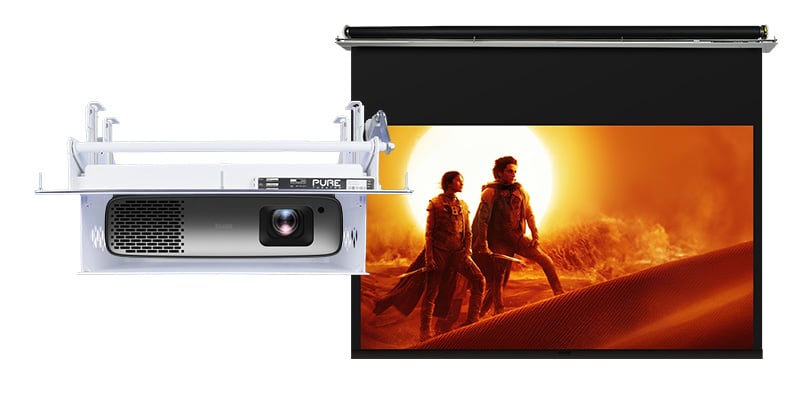 BenQ W4100i Projector and Screen Package