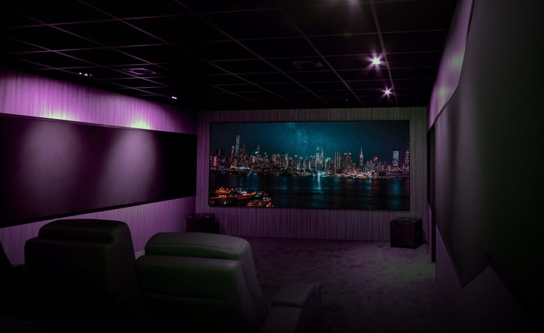 dedicated home cinema fixed projector screen