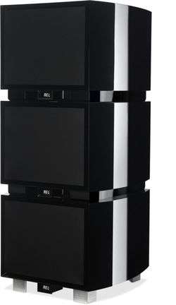 Three REL G1 MK II Subwoofer on top of each other