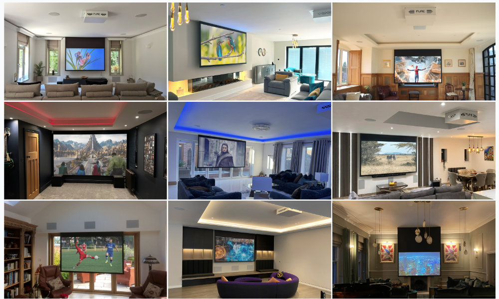 Gallery of 9 home cinema rooms from customers