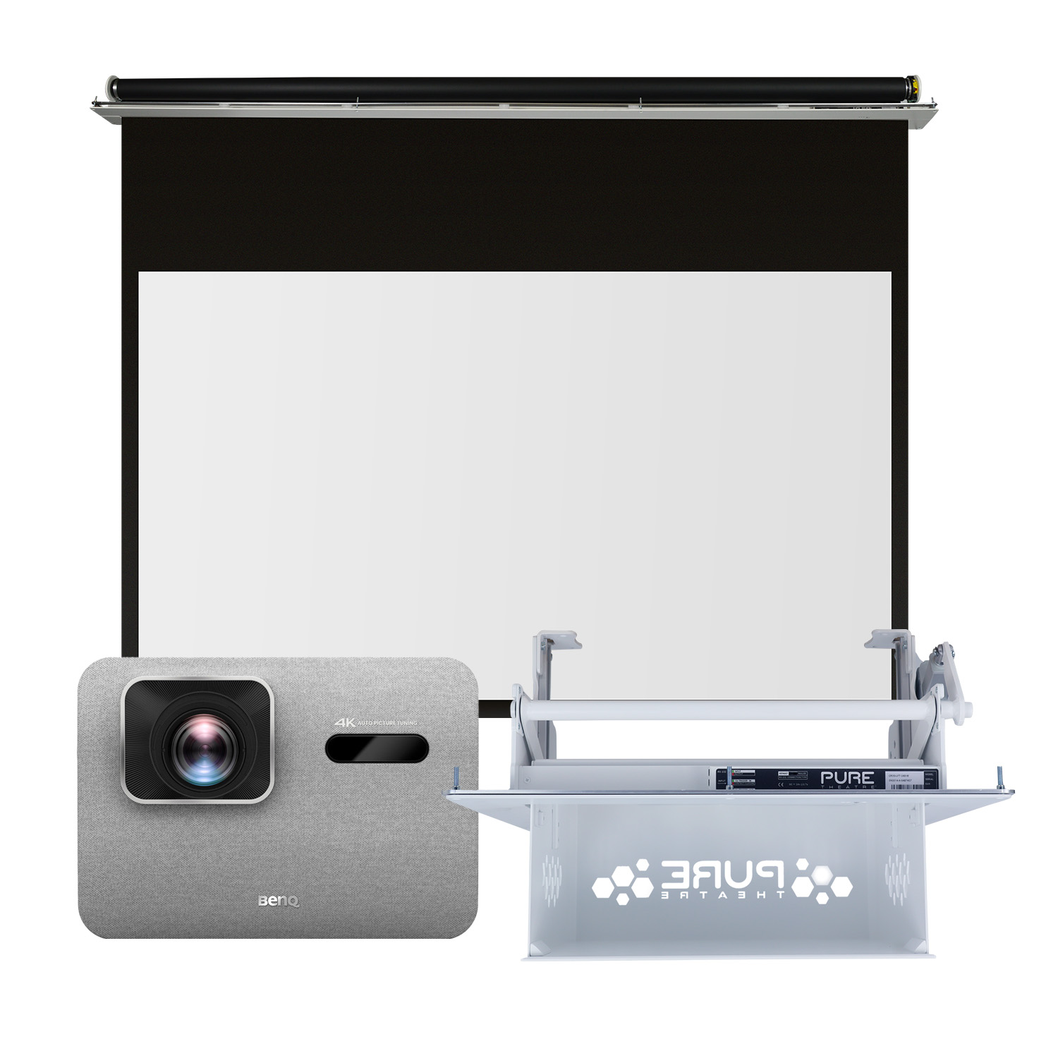 concealed Projector and screen package